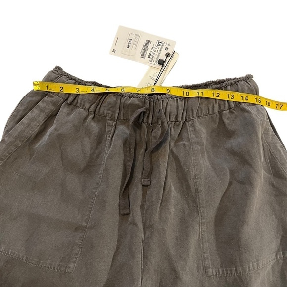 New Zara The L.A. Slouchy Fit Relaxed High Rise Linen Blend Pants XXL - Picture 15 of 16